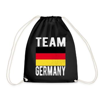 Germany Flag - Drawstring Bag - black - Front