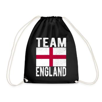 England Flag - Drawstring Bag - black - Front