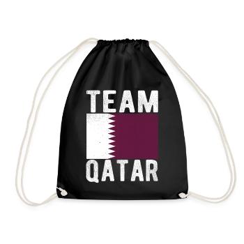 Drapeau du Qatar - Sac de sport léger - noir - Devant