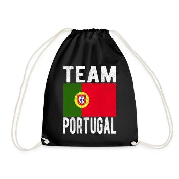 Drapeau du Portugal - Sac de sport léger - noir - Devant