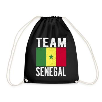 Drapeau du Sénégal - Sac de sport léger - noir - Devant