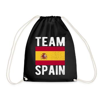 Drapeau de l’Espagne - Sac de sport léger - noir - Devant