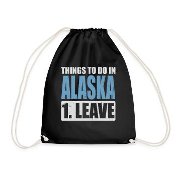 Alaska Meme - Turnbeutel - Schwarz - Vorne