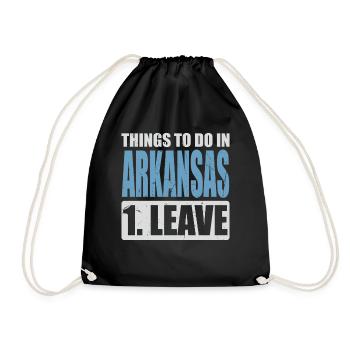 Arkansas Memes - Drawstring Bag - black - Front