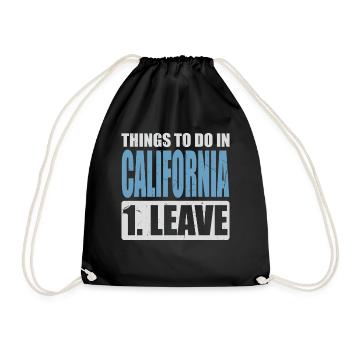Mème californien - Sac de sport léger - noir - Devant