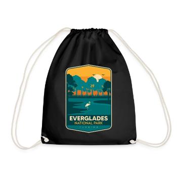Florida National Park Everglades Souvenir Wanderkr - Turnbeutel - Schwarz - Vorne