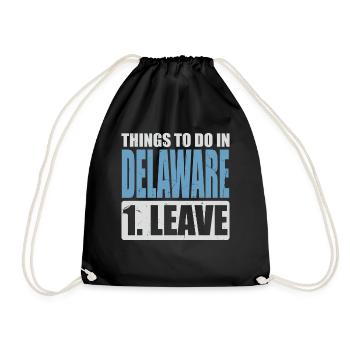 Delaware Meme - Turnbeutel - Schwarz - Vorne