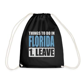 Florida Meme - Turnbeutel - Schwarz - Vorne