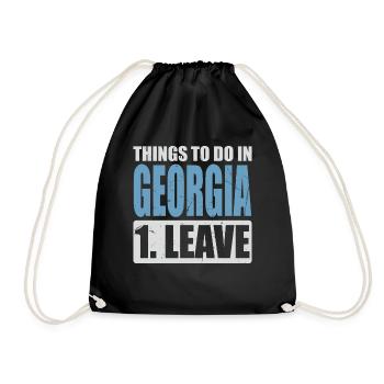 Mème de Géorgie - Sac de sport léger - noir - Devant