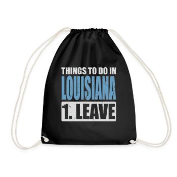 Louisiana Meme - Turnbeutel - Schwarz - Vorne