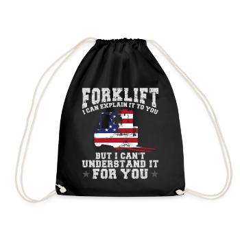 Opérateur de chariot élévateur certifié - Sac de sport léger - noir - Devant