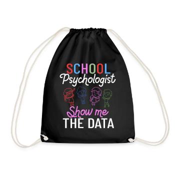 Schulpsychologe Schulpsychologie Psychologie - Turnbeutel - Schwarz - Vorne
