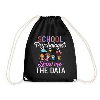 Schulpsychologe Schulpsychologie Psychologie - Turnbeutel - Schwarz - Vorne