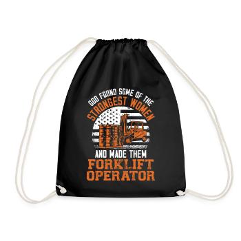 Opérateur de chariot élévateur certifié - Sac de sport léger - noir - Devant