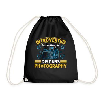 Photography Camera Photographer Funny Photography - Drawstring Bag - black - Front
