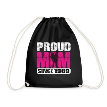 Proud Mom Since 1989 - Turnbeutel - Schwarz - Vorne