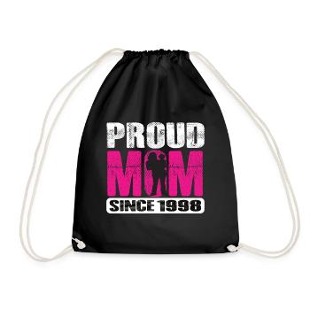 Proud Mom Since 1998 - Turnbeutel - Schwarz - Vorne