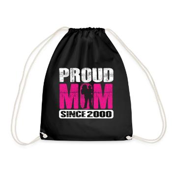 Proud Mom Since 2000 - Turnbeutel - Schwarz - Vorne