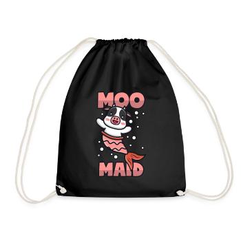 Vache + Sirène = Moomaid - Sac de sport léger - noir - Devant