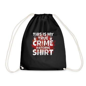 C’est ma chemise de surveillance du vrai crime - Sac de sport léger - noir - Devant