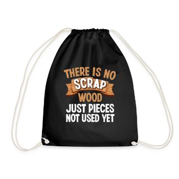Carpenter Profession Saying Gift - Drawstring Bag - black - Front