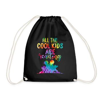 Tous les enfants cool lisent des amoureux des livres de chemises - Sac de sport léger - noir - Devant