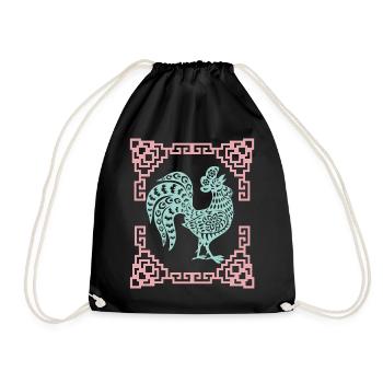 Année du Coq, Horoscope chinois Chine - Sac de sport léger - noir - Devant