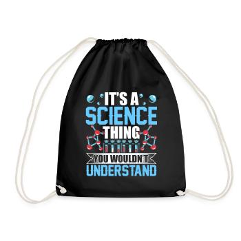 Est-ce une chose scientifique que vous ne comprendriez pas - Sac de sport léger - noir - Devant