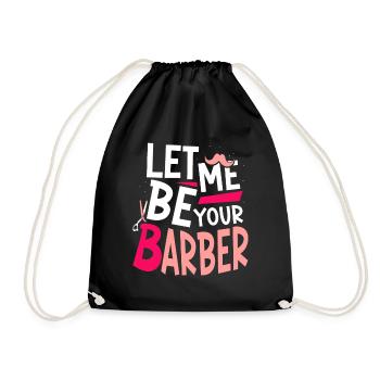 Laisse-moi être ton barbier Barbier - Sac de sport léger - noir - Devant