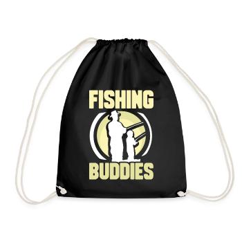 Amis pêcheurs Ami pêcheur Ami pêcheur - Sac de sport léger - noir - Devant