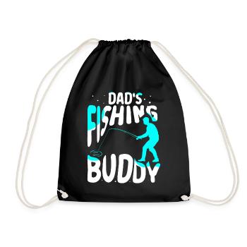 Le compagnon de pêche de papa Pêche Pêche Ami pêcheur - Sac de sport léger - noir - Devant