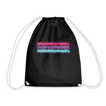 Bisexualité bisexuelle Drapeau gay gay - Sac de sport léger - noir - Devant