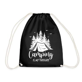 Camping Therapie Shenandoah National Park Souvenir - Turnbeutel - Schwarz - Vorne