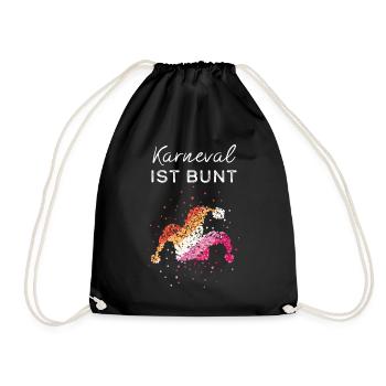 Carnival Carnival Lesbian Lesbian Lesbians Gay Homo - Drawstring Bag - black - Front