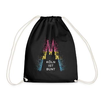 Cologne Cathedral Cologne Colonia Pansexual Pansexual - Drawstring Bag - black - Front