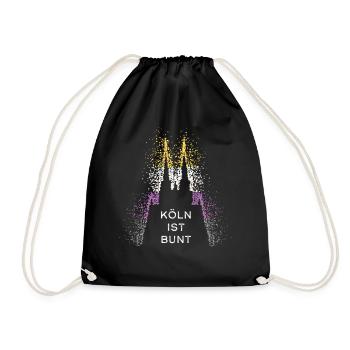 Cathédrale de Cologne Cologne Kölle Asexualité asexuée - Sac de sport léger - noir - Devant