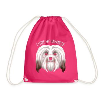 Dog Lover - J’aime mon havanais - Sac de sport léger - fuchsia - Devant