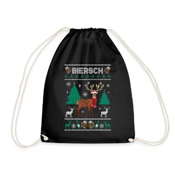 Noël Biersch Rudolf Affreux Cerf de Noël - Sac de sport léger - noir - Devant