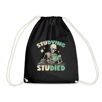 Skeleton in learning - Drawstring Bag - black - Front