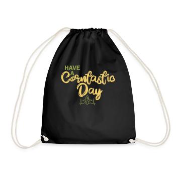 Have a corntastic day - Drawstring Bag - black - Front