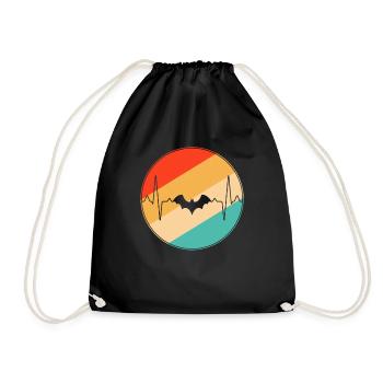 Bat Retro Heartbeat - Sac de sport léger - noir - Devant