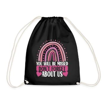 Farewell gift from colleague Jobwechsel - Drawstring Bag - black - Front