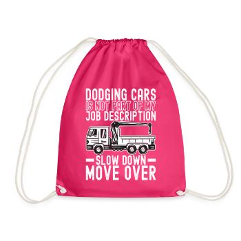 Abschleppwagen Abschleppdienst - Turnbeutel - Fuchsia - Vorne