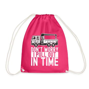 Abschleppwagen Abschleppdienst - Turnbeutel - Fuchsia - Vorne