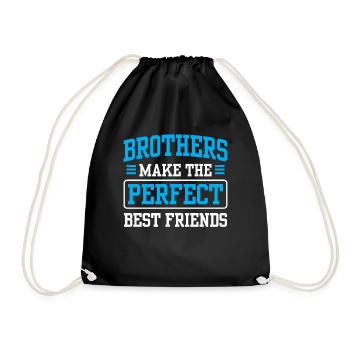 Les frères sont les meilleurs amis parfaits - Sac de sport léger - noir - Devant