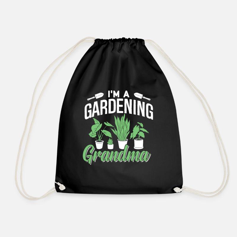 Ich Bin Eine Gärtnernde Oma Großmutter Garten - Turnbeutel - Schwarz