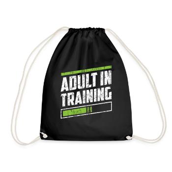 Adult In Education Adult Birthday - Drawstring Bag - black - Front