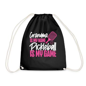 Pickleball Grandma Grandma Is My - Turnbeutel - Schwarz - Vorne