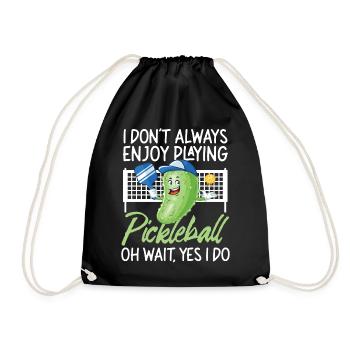 Pickleball Pickle que je ne fais pas toujours - Sac de sport léger - noir - Devant