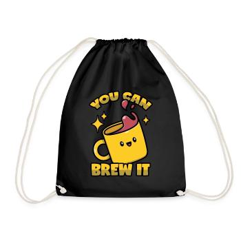 Barista Motivation - Drawstring Bag - black - Front